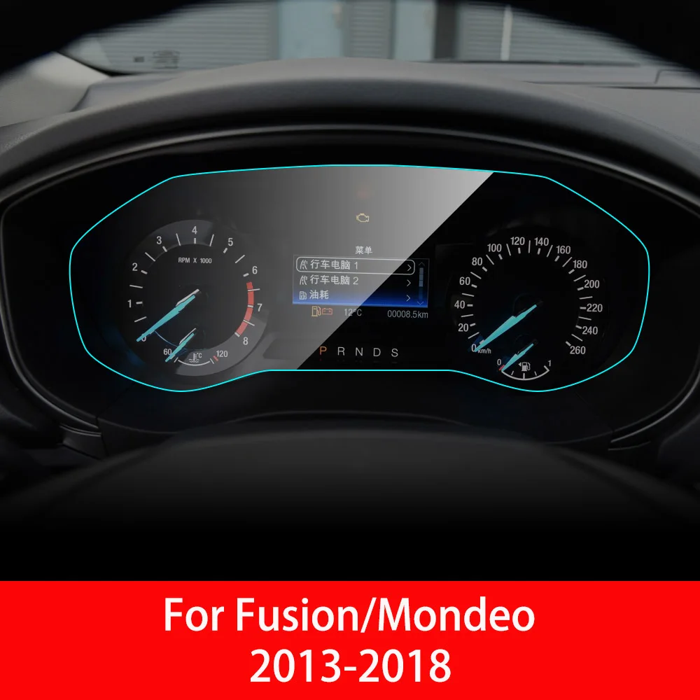 Автомобильная приборная панель, Защита экрана для Ford Focus MK 3 MK 4 Fusion Mondeo F-150, внутренняя защитная пленка из ТПУ, автомобильные аксессуары - Название цвета: For Fusion Mondeo C