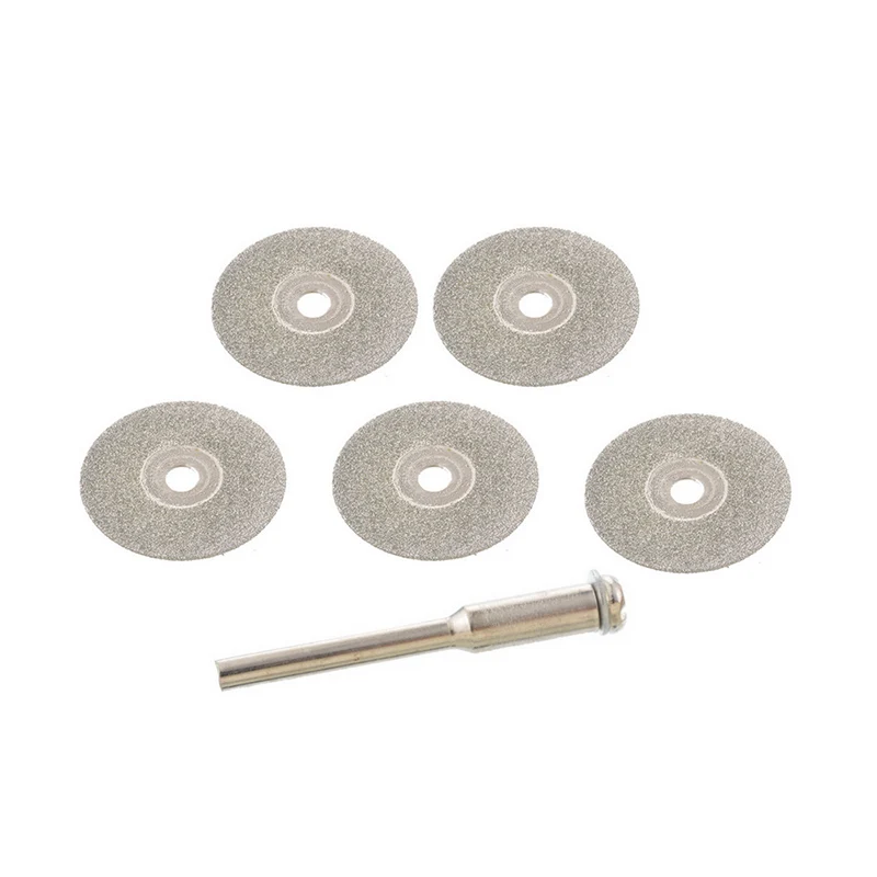 18mm 5pcs 1 pole Алмазный режущий круг для роторного инструмента Горячий инструмент Мини режущий диск для Rotory аксессуары Алмазный шлифовальный круг роторный - Цвет: 18mm 5pcs 1 pole
