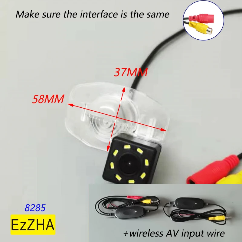 

4LED light Dynamic HD Wireless Car CCD for Toyota Corolla 2007 2008 2009 2010 2011 2012 2013 HD Backup Reverse Rear View Camera