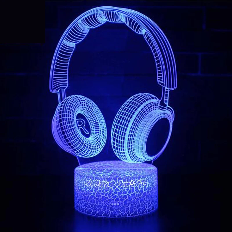 Musical instruments series Gift lamp 3D Night light Colorful touch LED lamp Small table lamp Bedside lamp Originality Decorative