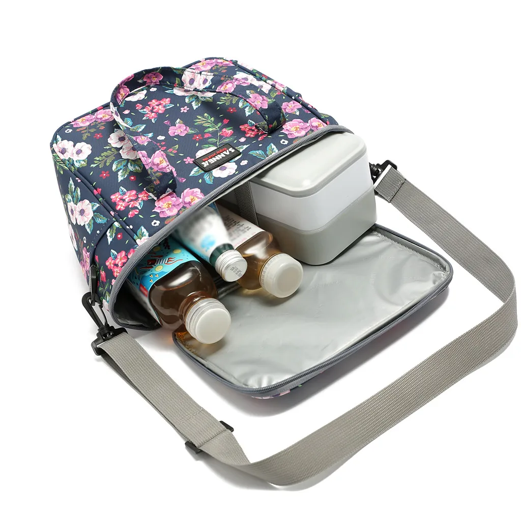 Охлаждающая изолированная сумка для обеда на открытом воздухе, сумка для пикника, коробка для хранения еды 9L W1219