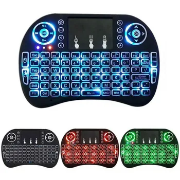 

2.4G Backlit Wireless Keyboard 3 Colour Air Mouse with Touchpad Remote Control For Android TV Box Laptop
