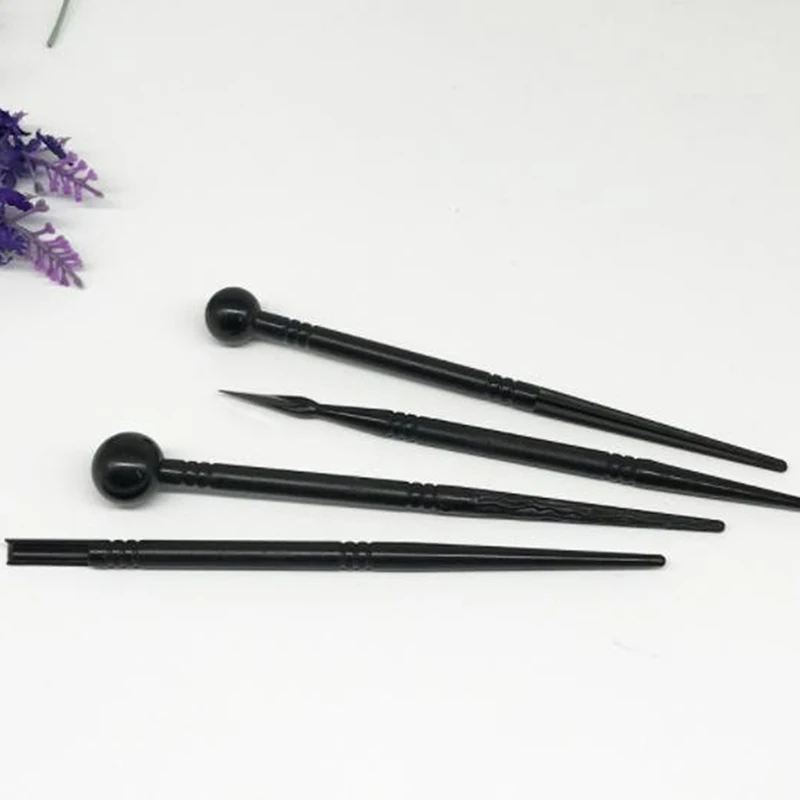 Детские игрушки, цветные формочки, резьба, кисть для поделок, 4 шт., керамика, инструменты, ручные, сделай сам, полимерная глина, инструменты, керамический инструмент, глина, скульптура