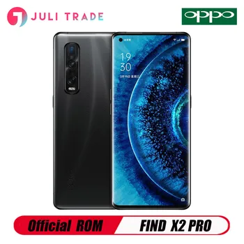 Перейти на Алиэкспресс и купить Мобильный телефон OPPO Find X2 PRO, телефон с процессором Snapdragon 865, Android 10,0, 6,7 дюйма, 120 Гц, 3168X1440, 12 Гб, 256 ГБ, 48 МП, 65 Вт, зарядное устройство, камера 48 МП