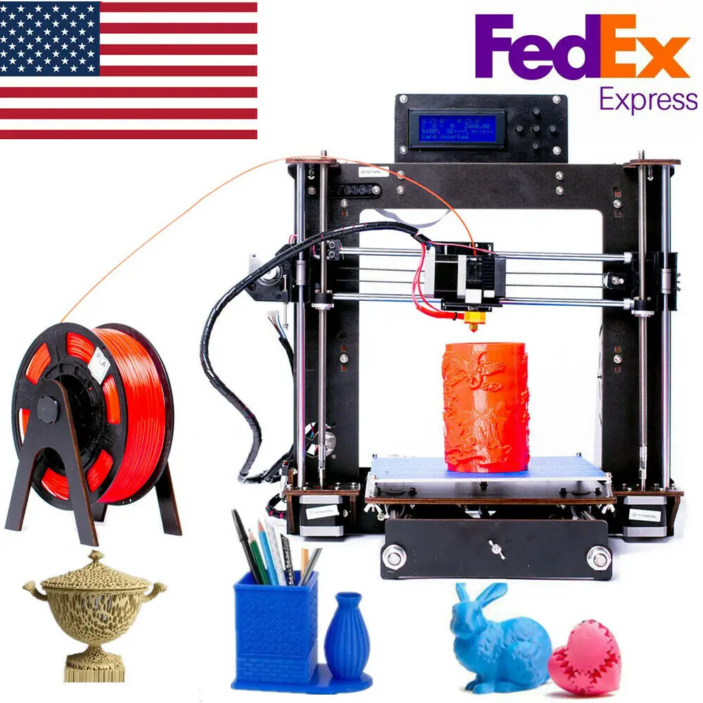 DIY 3D принтер ручное выравнивание высокая точность Reprap Prusa i3 большой дешевый сбой