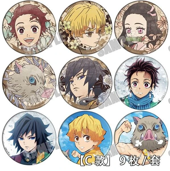 Anime HITMAN REBORN! Sawada Tsunayoshi Lambo Sasagawa Ryohei Figure 5663  Badge Round Brooch Pin Gifts Kids