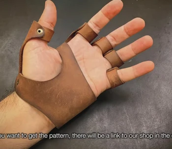 

Steampunk Style Leather Diy Drawing Mad Horse Glove Version Manual