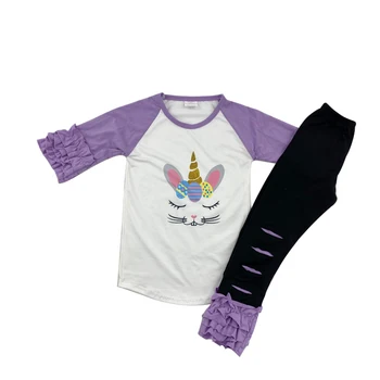 

wholesale boutique hot sale lovely design little girls outfits daily life