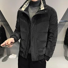 

Brand clothing Autumn Winter 95% Down Jacket Men's Fashion Short Large Lightweight Youth Slim Down Jacket Coat Big Size 3XL