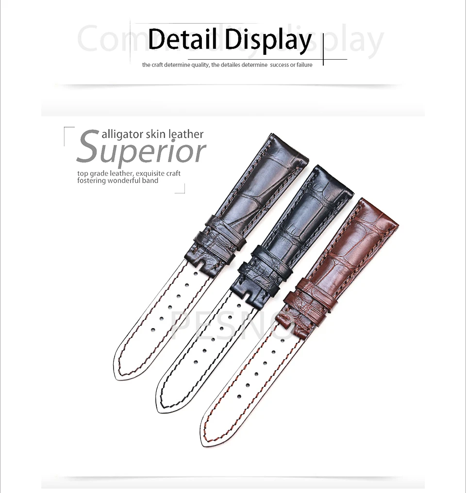 PESNO мужские наручные часы Patek philpe COMPLICATIONS, ремешок из кожи аллигатора, мужские аксессуары для часов