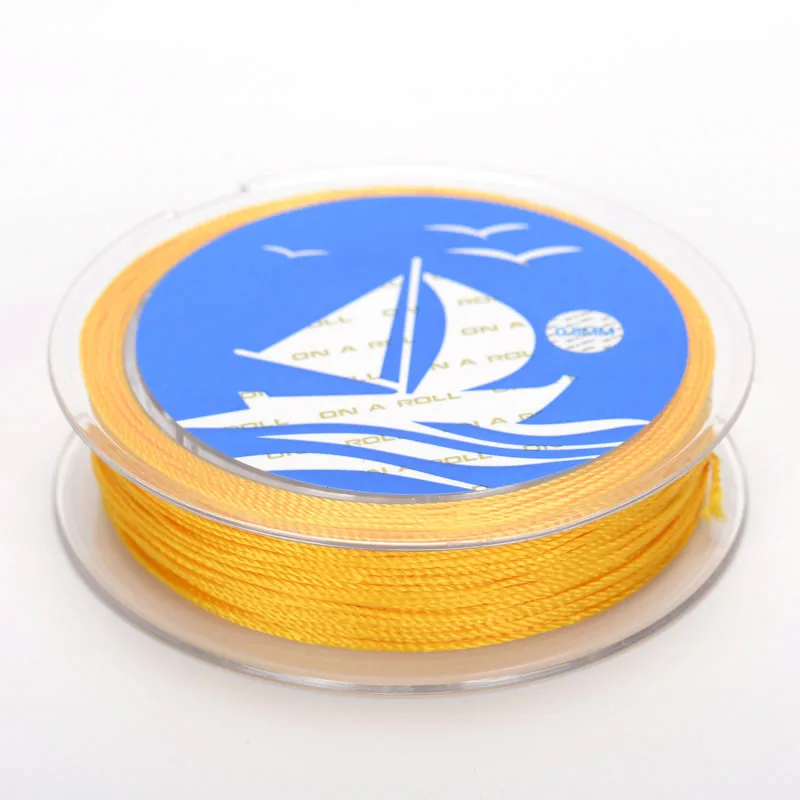 9 가닥 0.5mm 손으로 짠 나일론 원사 술 펜던트 팔찌 뜨개질 로프 여러 가지 빛깔의 중국 매듭 diy 보석 만들기 코드