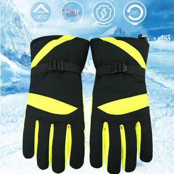 

Men Mittens Winter Warm Climbing Windproof Sports Waterproof Breathable Riding Cycling Full Finger Ski Gloves Snowboarding