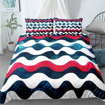 

Geometry Pattern Bedding Set Suit Quilt Cover Duvet Covers Pillowcases for Home Living Room