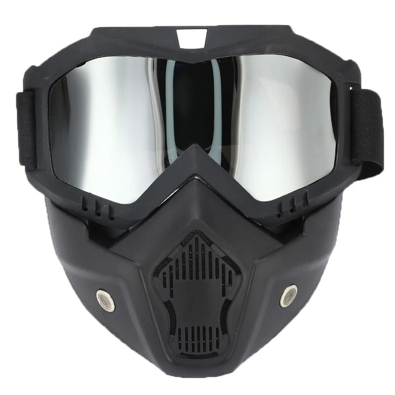 Защитные очки с маской, ветрозащитные очки с защитой от ультрафиолета, очки для внедорожных шлемов, защитные очки для мотоцикла, лыжных коньков