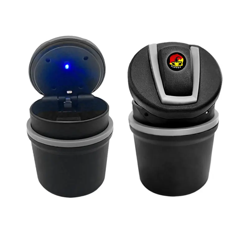 1x with Led Light Portable Car Goods Ashtray for Audis Sline TT J8 B8 A1 A3 A4 B5 B6 B7 A5 A6 Q5 C5 C6 C7 A7 D3 D4 Q3 8U Q7 4L