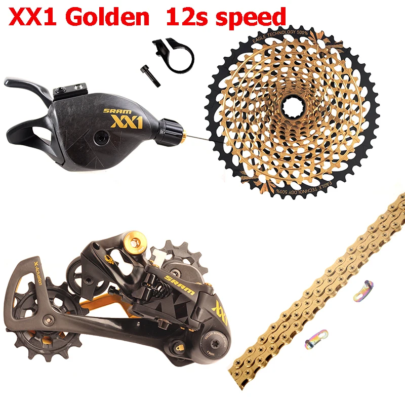 100% Оригинальный SRAM XX1 EAGLE Golden 12s набор скоростных групсет триггерный