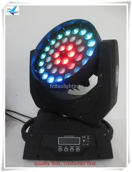 

H- 4+fly case high power ZOOM 36x15W RGBWA 5 in 1 ring control LED Moving Head Light DMX 512 rainbow effect