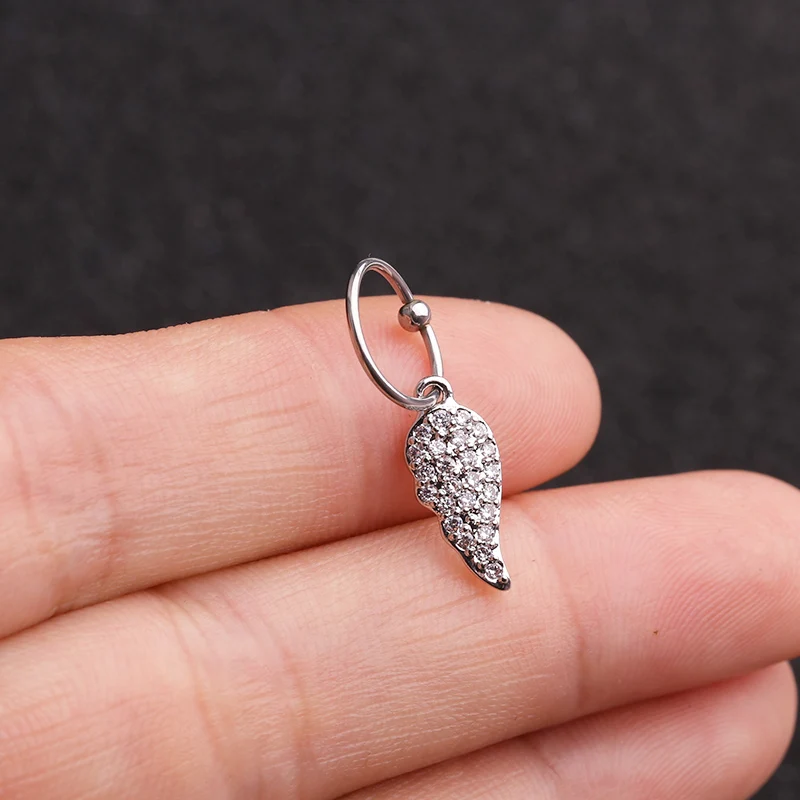 Sellsets 1 шт. CZ Висячие спирали Daith хряща пирсинг ювелирные изделия обруч