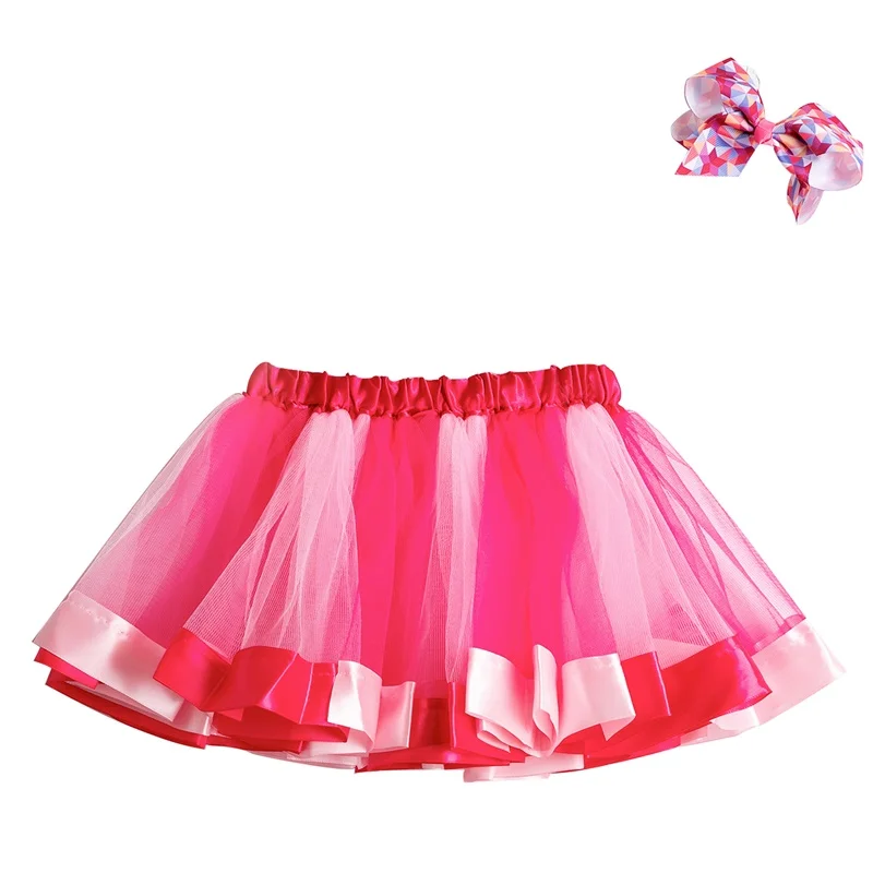 Одежда для маленьких девочек розовая юбка-пачка детская юбка для девочек на Хеллоуин, Рождество, Бальные юбки, юбки для дня рождения от 2 до 8 лет - Цвет: 6
