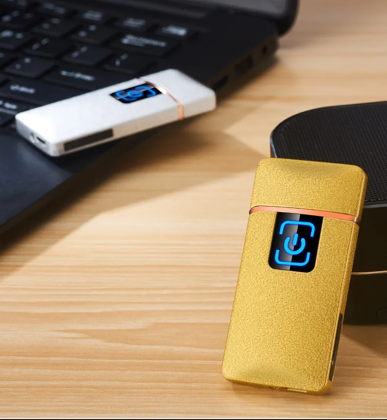 Мини USB ветрозащитная электронная сенсорная зажигалка электрическая зажигалка Мужские гаджеты мужские сигары подарок аксессуары для курения