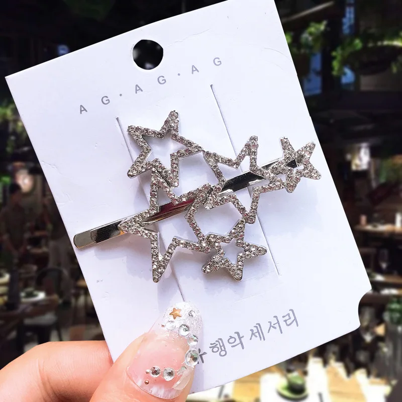 

1PCS luxury Hair Clips Alloy BB Fashionable Hairgrip Women Hair Accessories Hairpins Girl 2019 New