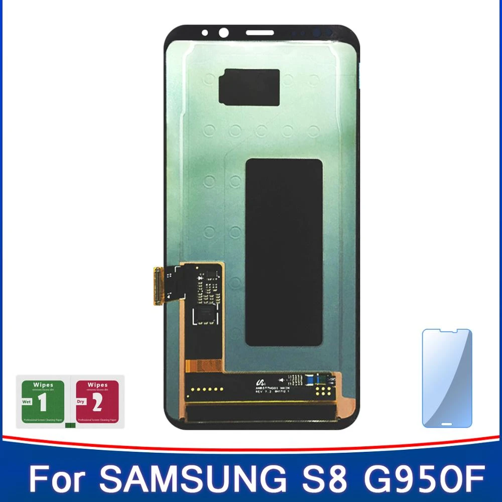 New Original Super Amoled Replacement For Samsung Galaxy S8 Lcd Screen G950 G950f Display Touch Screen Digitizer Assembly Mobile Phone Lcd Screens Aliexpress