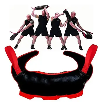 

Fitness Boxing Training Sand Bag Freeweight Training (Can 25kg) Fill Sandbag PU Boxing Exercise Leather Bag S6B7 Strength P L9W9