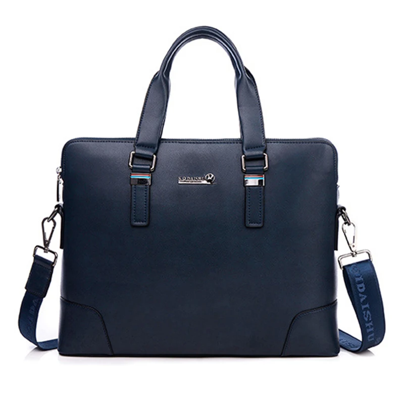 Модный мужской кожаный деловой портфель, повседневная мужская сумка на плечо, водонепроницаемая сумка через плечо для Macbook Air 13,", сумка для ноутбука