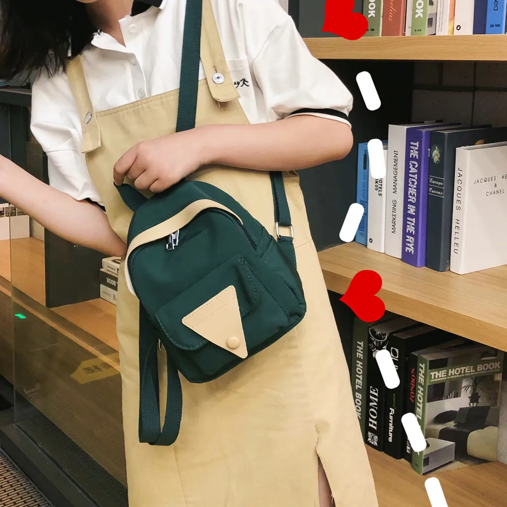 Женский маленький дорожный рюкзак модные школьные рюкзаки карамельных цветов