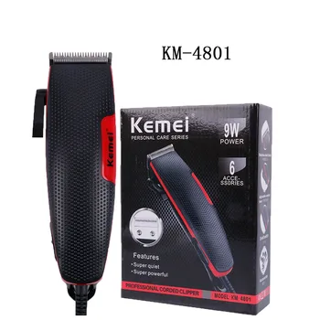 

Kemei Hair Clipper KM-4801 Professional Electric Rechargeable Trimmer Hair Cutting Machine Beard Barber Corded Trimmer Clippers