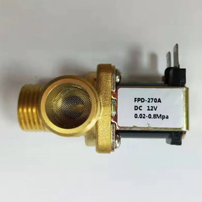 Горячий DC 12V DN15 G1/2 латунный Электрический электромагнитный винт входной переключатель воды с фильтром