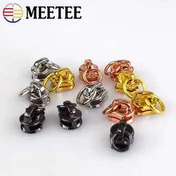 

30pcs O Ring 3# Metal Zipper Sliders Zip Repair Kit Replacement For Clothes Jacket Coat Metal Zippers DIY Sewing Accessories