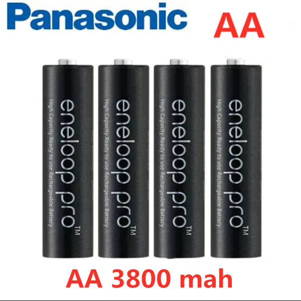 4 шт/уп, Оригинальная батарея eneloop AA 3800 MAH, 4 unids/lote 1,2 V Ni MH linten, камера Xbox, игрушка AA, предварительно перезаряжаемая батарея