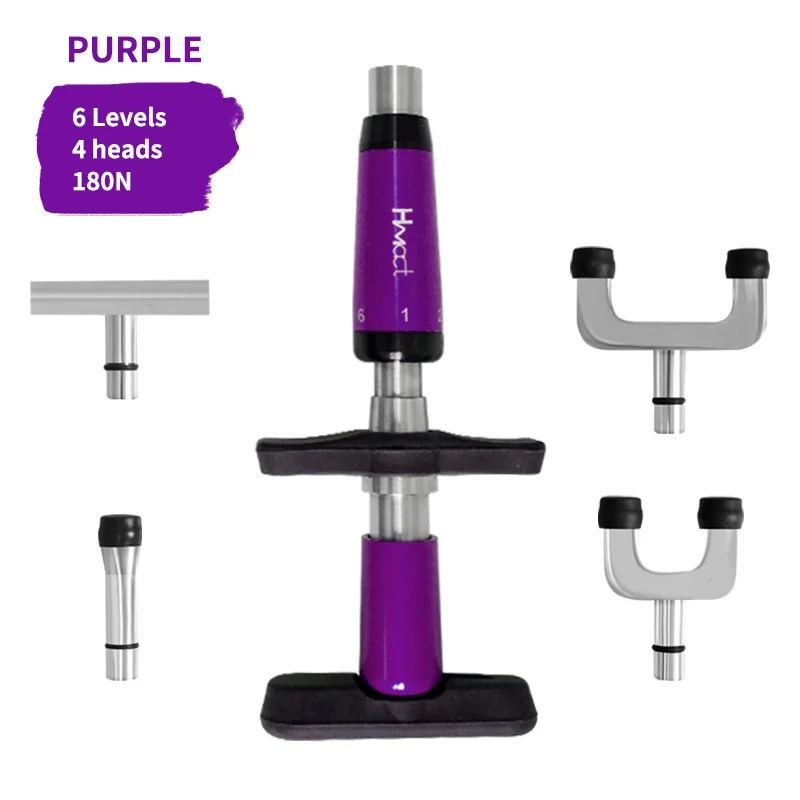 

Chiropractic Adjustable Tool Spine Back Activator Instrument 6 Levels Mechanic Therapy Adjust Vertebration Body Health Beauty