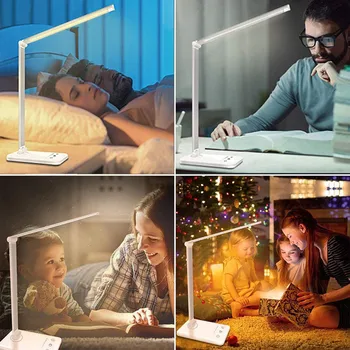 

top selling product in 2020 Dimmable LED Desk Smart Lamp With USB Charging Port Table Lamp For Office Light Dropshipping