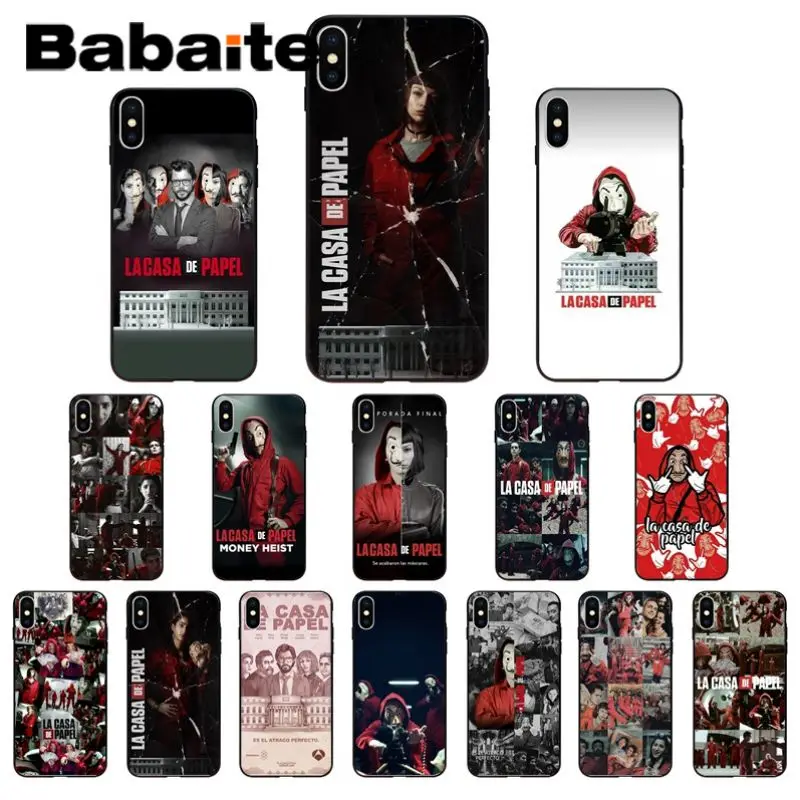 Для iphone 11 ТВ серии деньги Heist House of Paper аксессуары для телефонов чехол 8 7 6S Plus 5S SE XR X