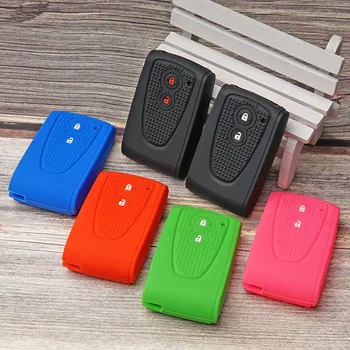 

Silicone Rubber key fob case cover holder protect cap set skin hood for daihatsu Copen la400k Smart remote Car Styling accessory