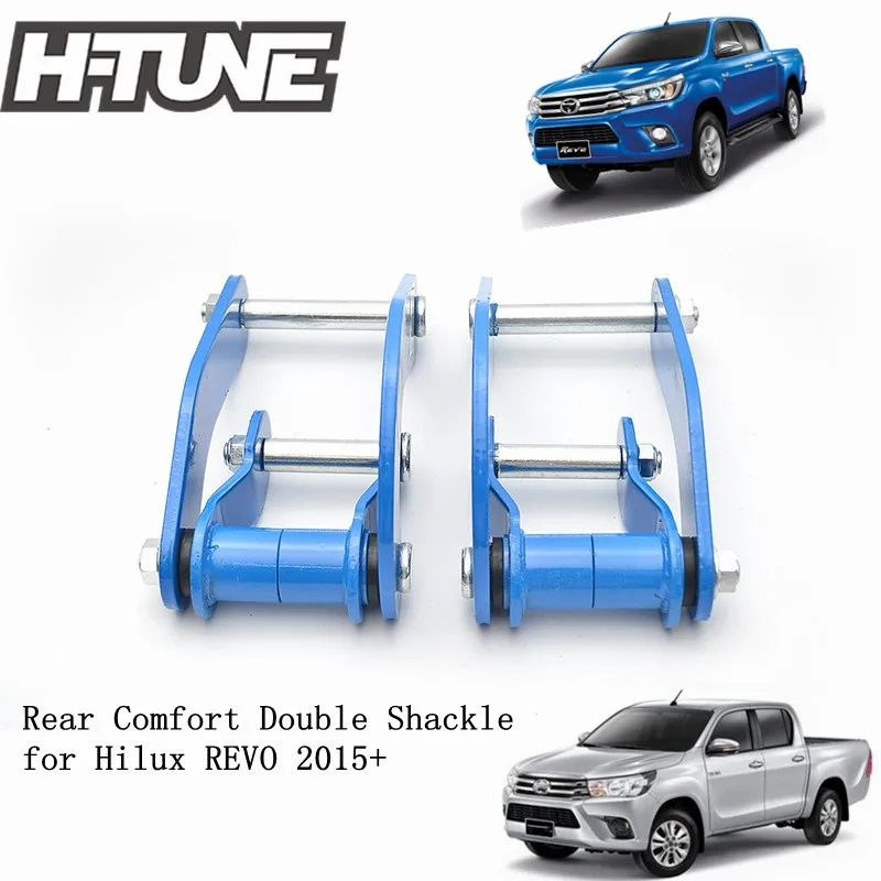 H TUNE 4x4 Suspension Spring Rear Comfort Double G Shackles for Hilux