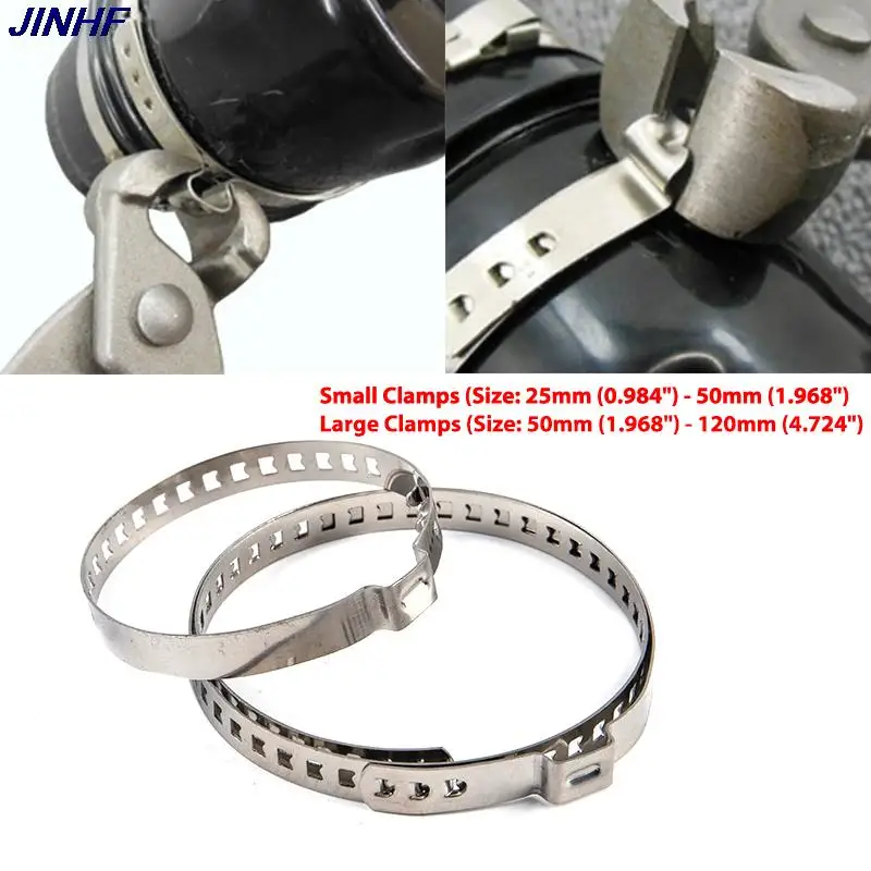 2Pcs 31- 41mm Universal Stainless Steel Axle CV Joint Boot Crimp Clamp Kit Driveshaft CV Boot Clamp