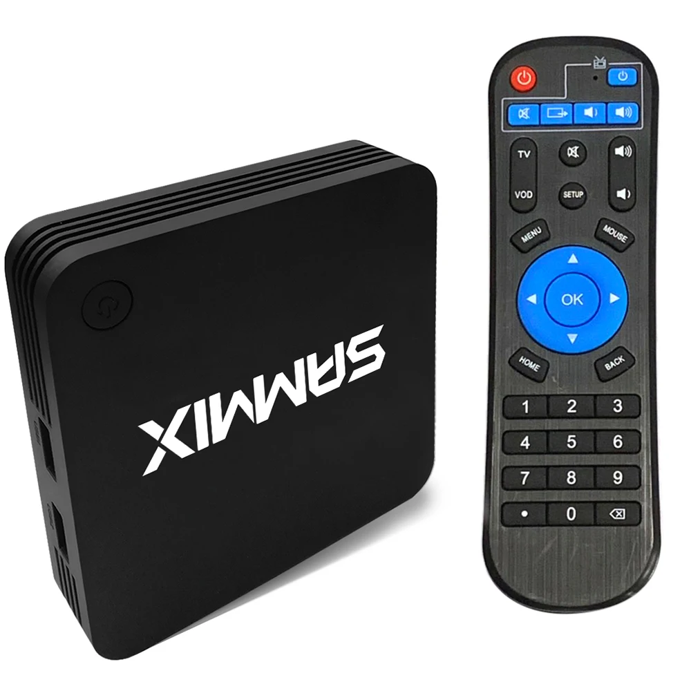 

SAMMIX K91 Smart TV Box Amlogic S905L ARM Mali-450 Set Top Box 1GB RAM+8GB ROM 2.4GHz Wi-Fi RealVideo 8 9 10 H.265 Supports 4K