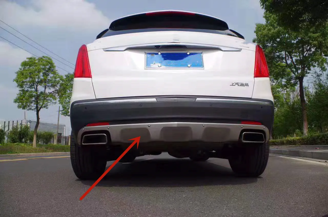 Автомобильный Стайлинг из нержавеющей стали для Cadillac XT5- металлический передний+ задний бампер Нижняя защита аксессуары