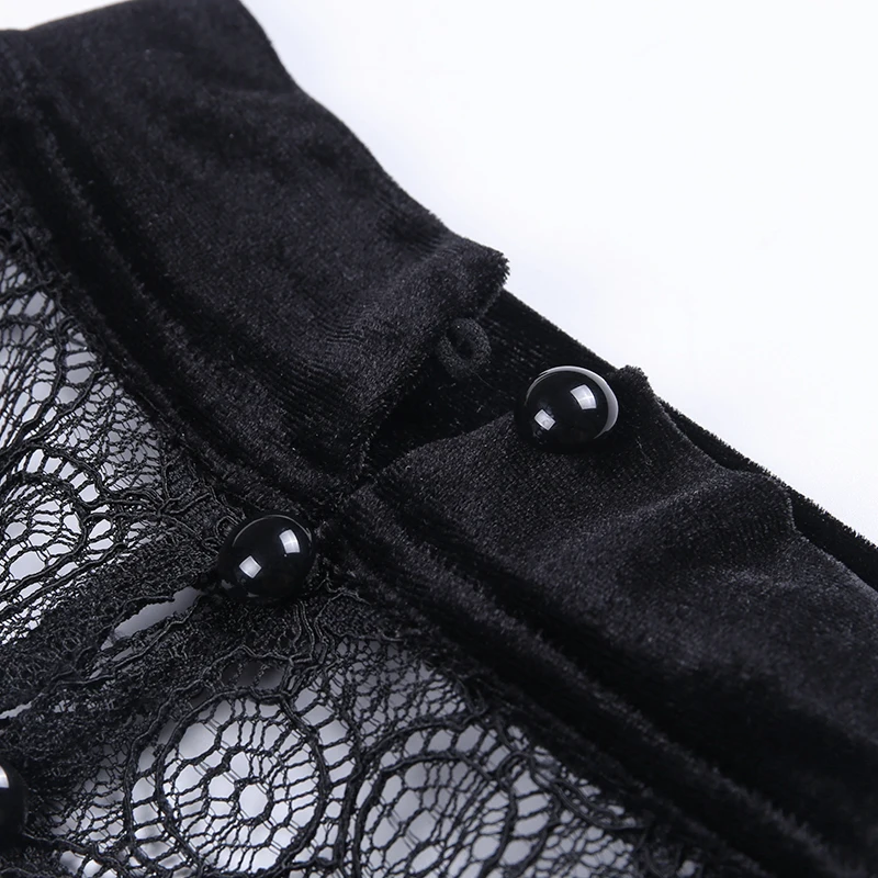 InsGoth сексуальное открытое Черное мини-платье Готическая уличная одежда Лоскутные Платья женские вечерние элегантные винтажные платья с длинным рукавом