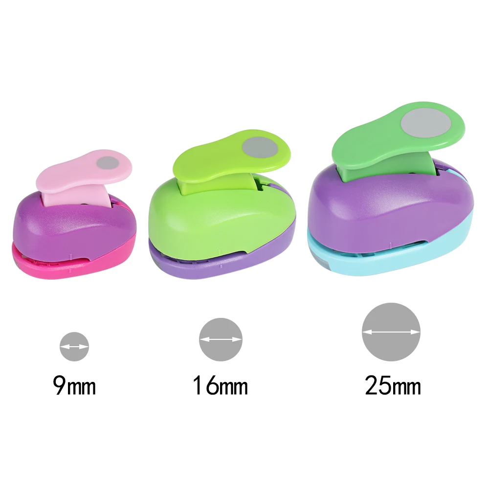 9mm 16mm 25mm Round Embossing Device Children's Educational Embossing Machine Device Manual DIY Paper Cutter paper cutter embossing maker