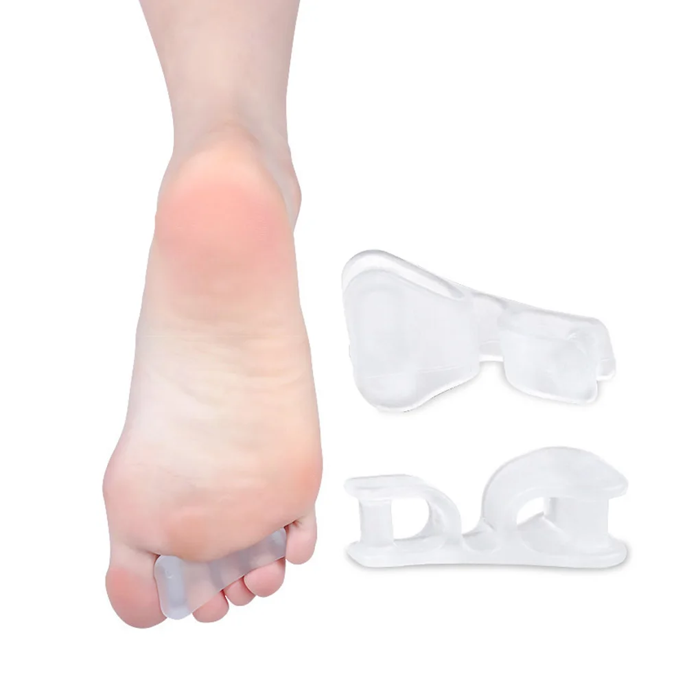 1 Pair Toe Separator Straightener Bunion Hallux Valgus Orthosis Overlapping Correctors Pain Relief Nail Art Manicure Tools