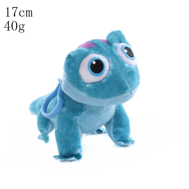 Disney Frozen 2 Peripheral Lizard Bruni Elsa Olaf Toys Chameleon Plush doll pendant doll doll toy key pendant children's gift 17cm Bruni