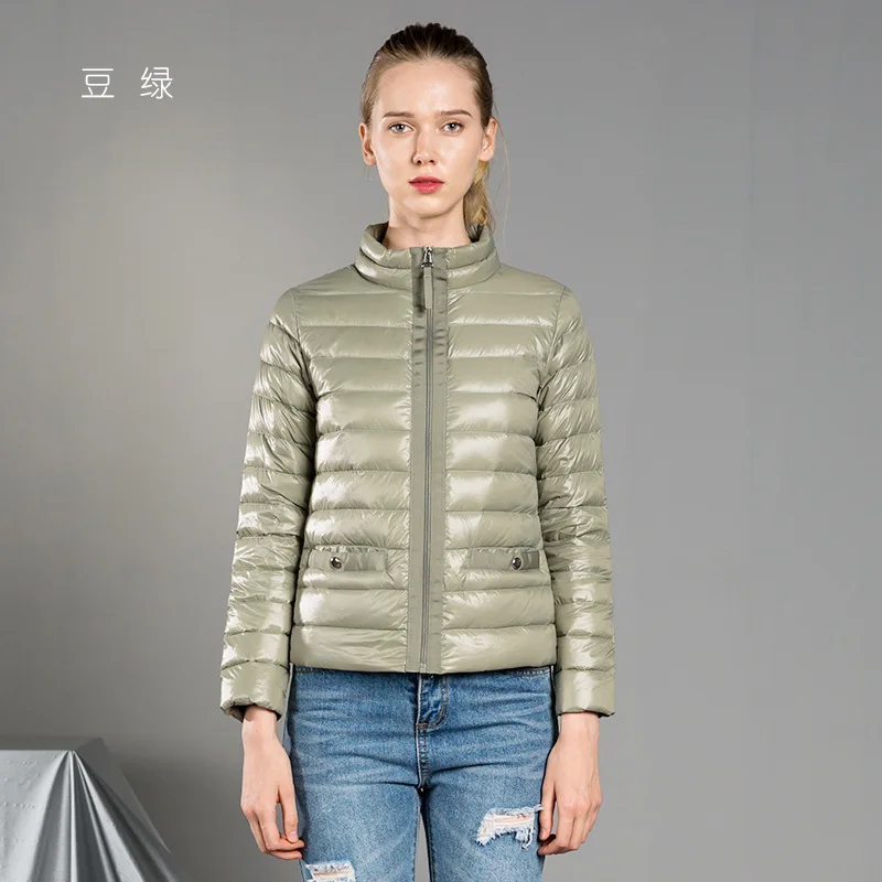 Утепленная зимняя женская куртка размера плюс, 2XL, 3XL,, ультра-светильник, пуховое пальто, стеганые куртки, черная повседневная одежда для женщин - Цвет: Многоцветный