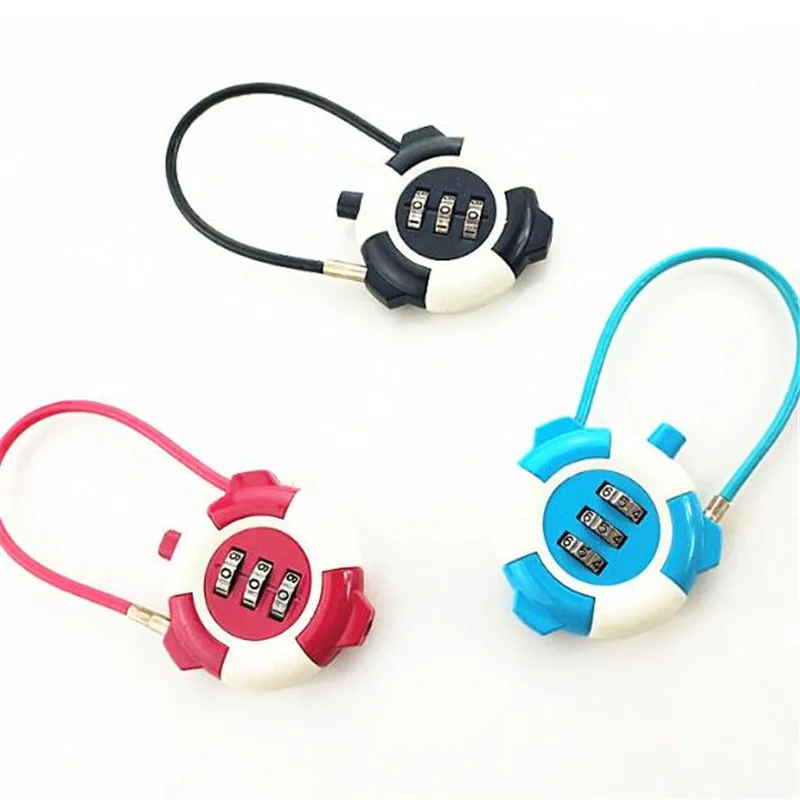 3 цифр подвесной замок с паролем дорожная Смарт Комбинации замки чернил сброса