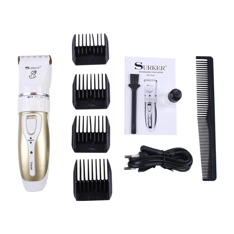 Rechargeable Pet Electric Shaver Ceramic Cutter Head Strong Power Electric Pet Hair Cutter