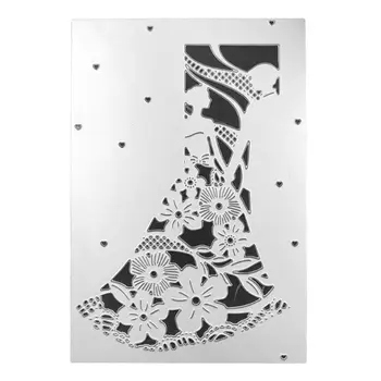 

2020 New Wedding Dress Metal Cutting Dies Stencil Scrapbooking DIYAlbum Stamp Paper Art