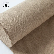 QUANFANG 5050# натуральный экологический джутовый Льняной материал для DIY ручной работы, сумка для хранения скатерти, Рождественское украшение 50x160 см/шт